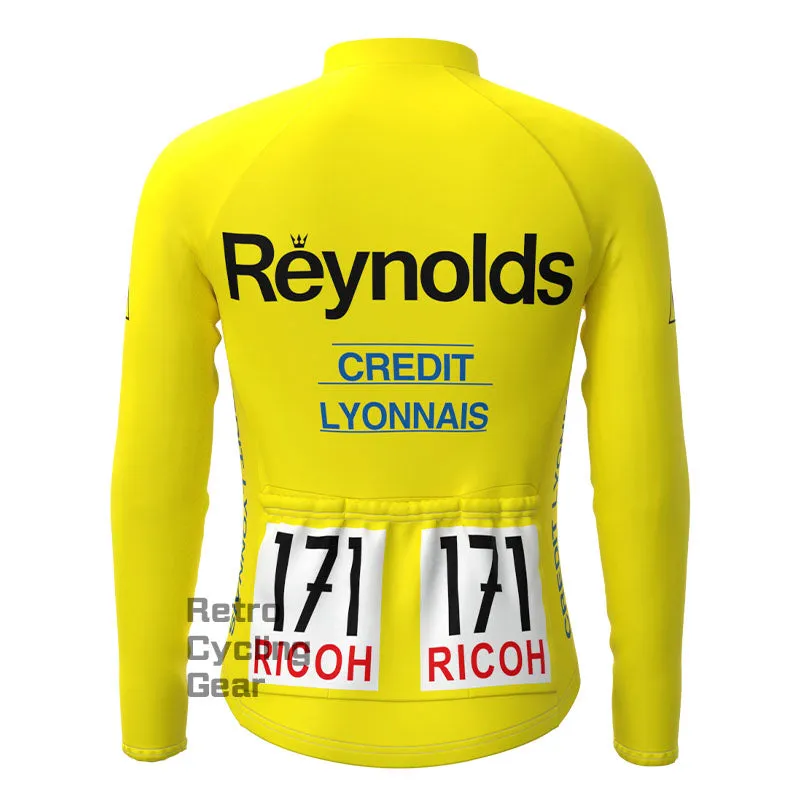 Reynolds Yellow Fleece Retro Cycling Kits