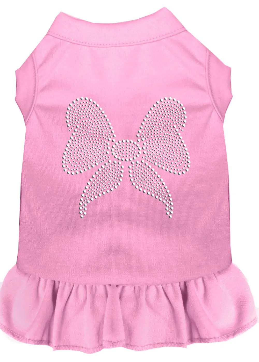 Rhinestone Bow Dress Light Pink Xs (8)