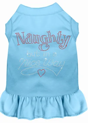 Rhinestone Naughty But In A Nice Way Dress Baby Blue Med (12)