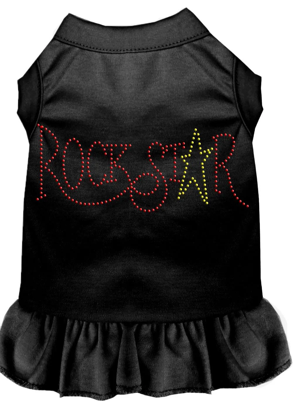 Rhinestone Rockstar Dress Black Xl (16)