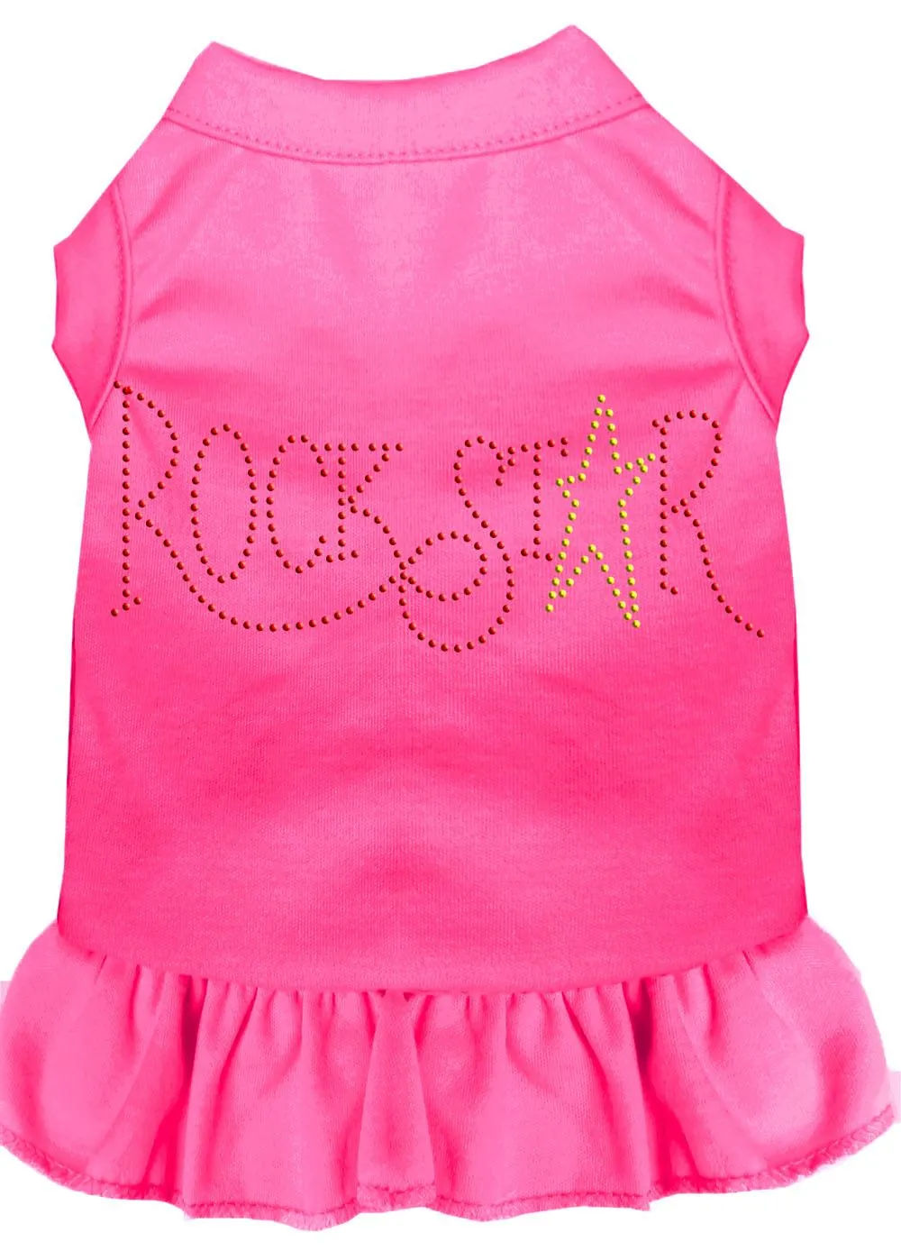 Rhinestone Rockstar Dress Bright Pink Xl (16)