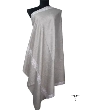 rhino gray embroidery pashmina shawl 8750