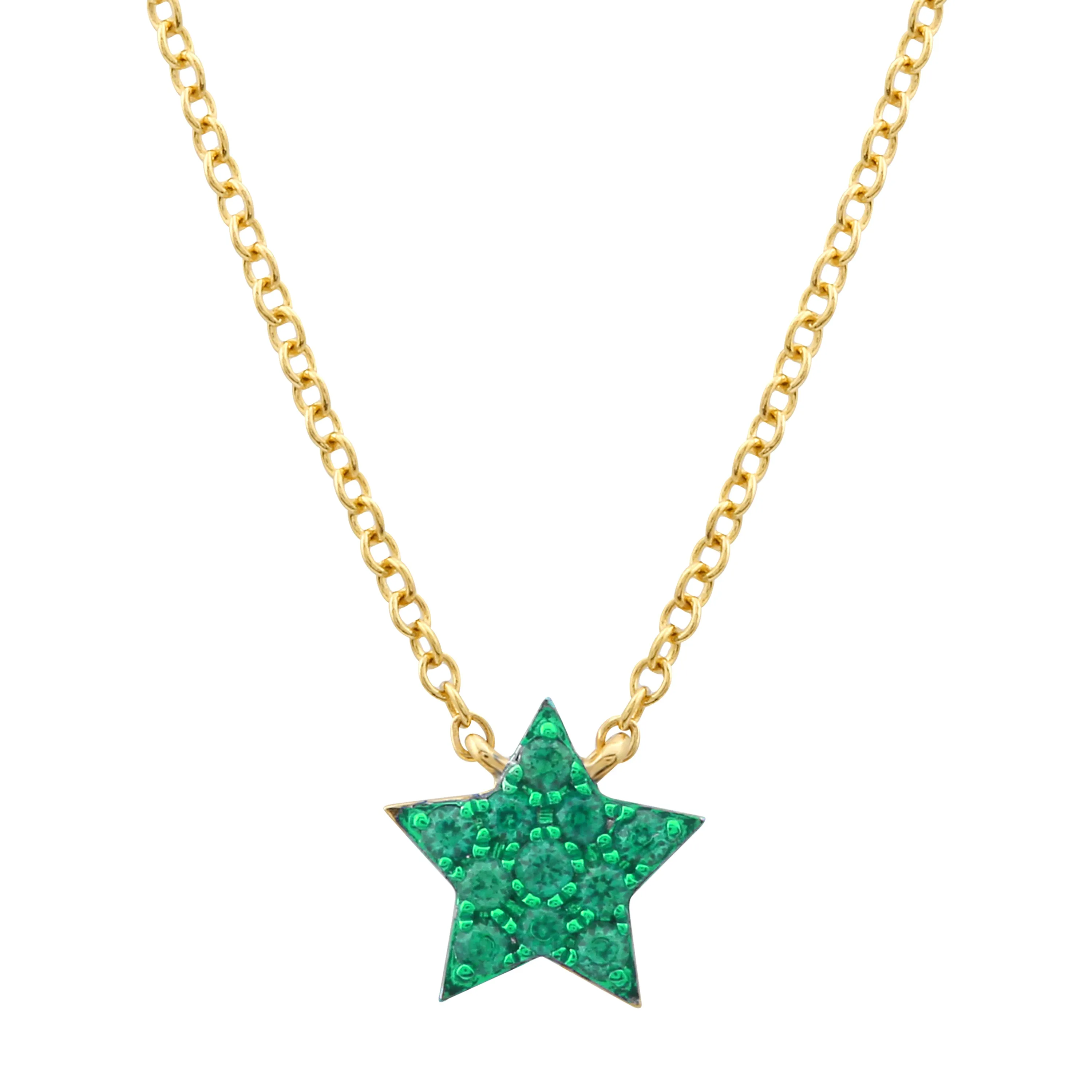 Rhodium Star Necklace