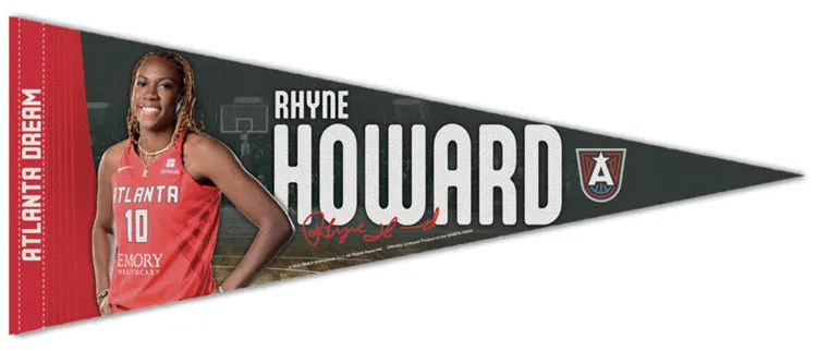 Rhyne Howard Atlanta Dream Official WNBA Basketball Signature Series Premium Felt Pennant - Wincraft