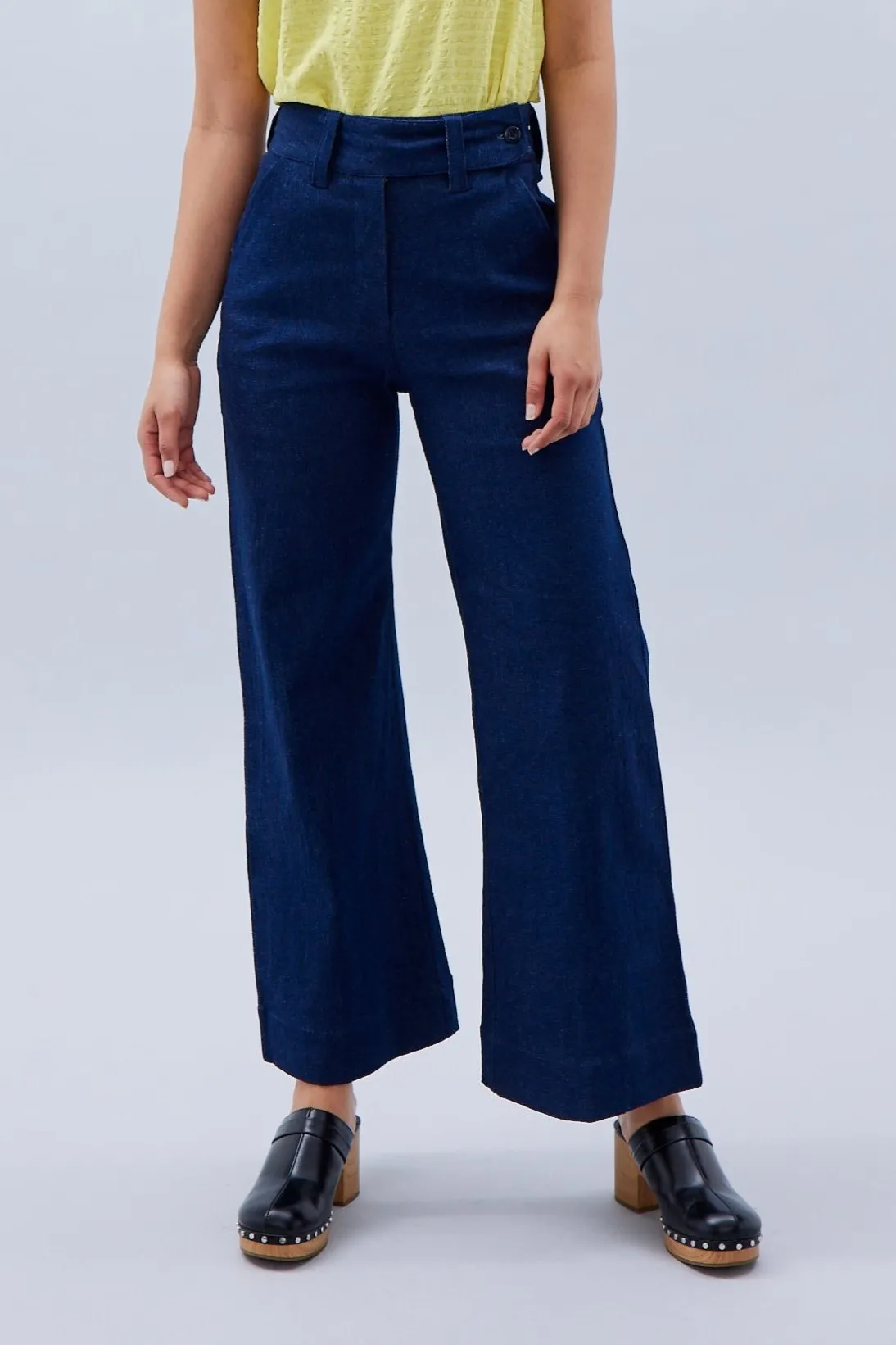 Rib Cage Manhattan Pant in Blue