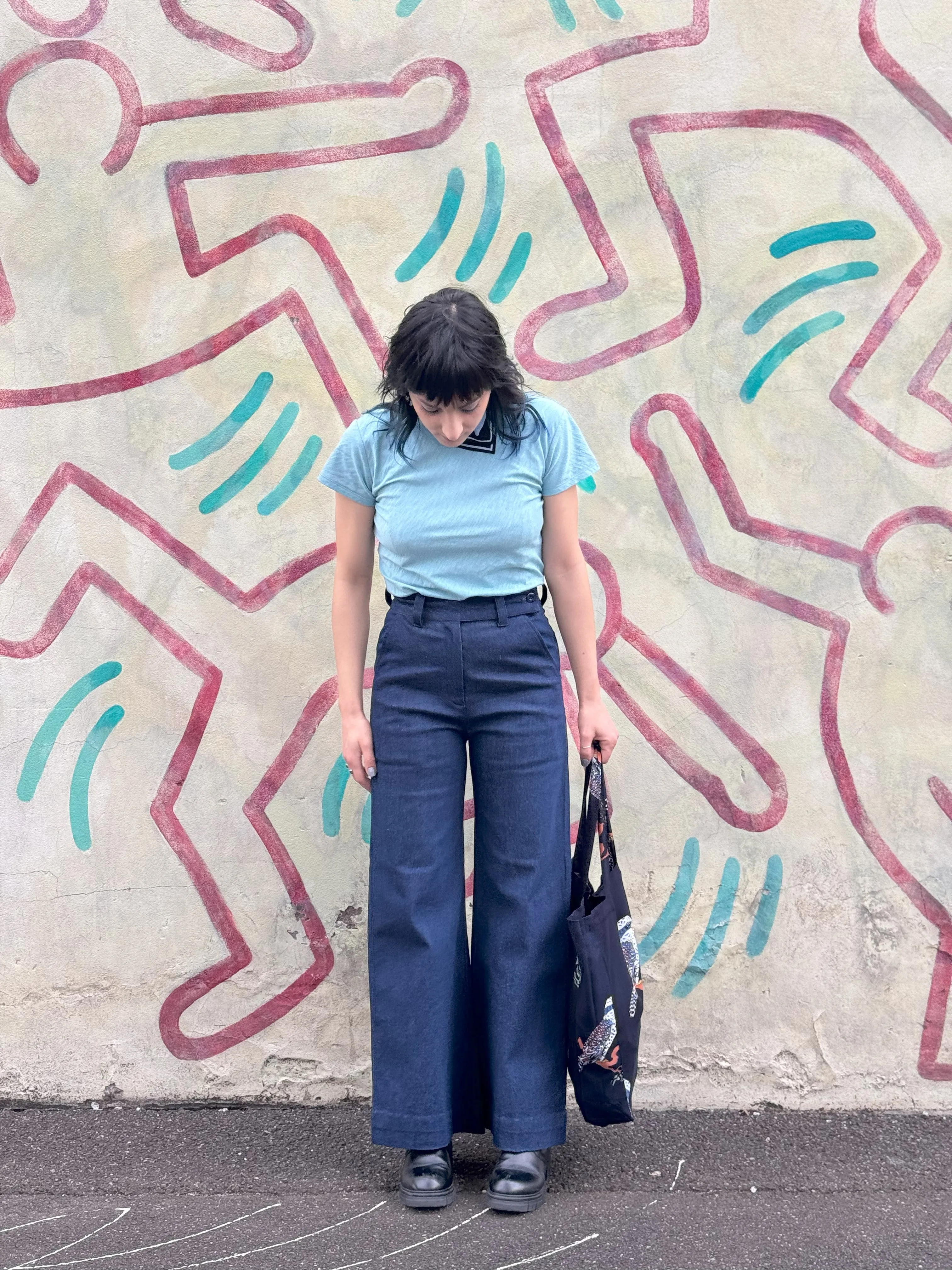 Rib Cage Manhattan Pant in Blue