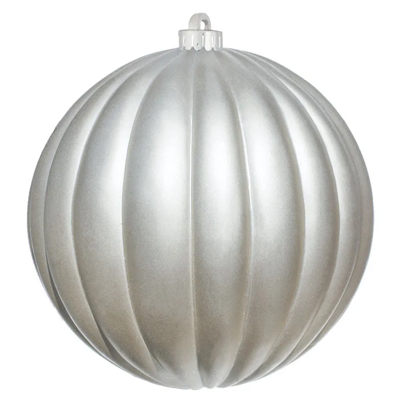 Ribbed Commercial Ornaments (Set of 12) 2 Sizes, 3 Styles