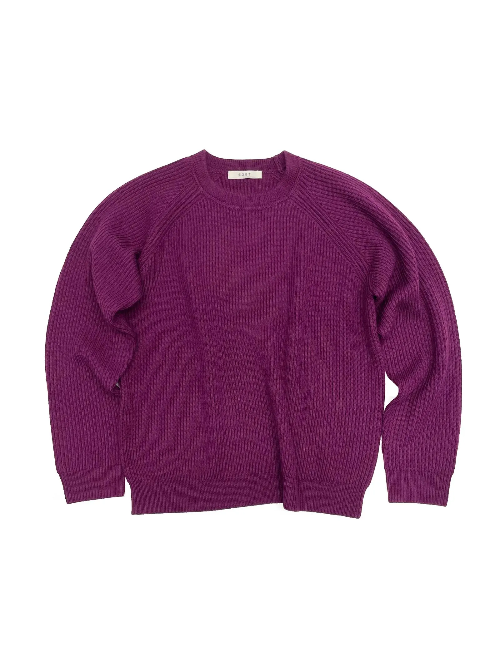 Ribbed Raglan in Plum