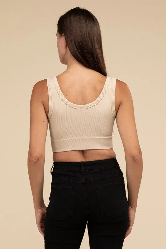 Ribbed Seamless Crop Top