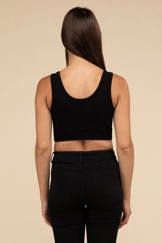 Ribbed Seamless Crop Top