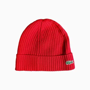 Ribbed Wool Beanie Hat