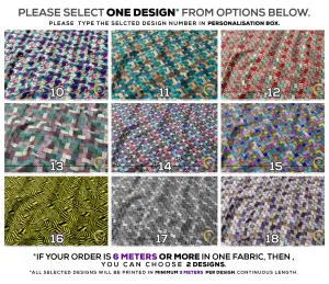 Ribbon Plaids Apparel Fabric 3Meters , 9 Designs | 8 Fabrics Option | Fabric By the Yard | 032