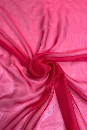 Ribbon Red Silk Chiffon