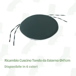 Ricambio Cuscino Tondo da Esterno Ø41cm