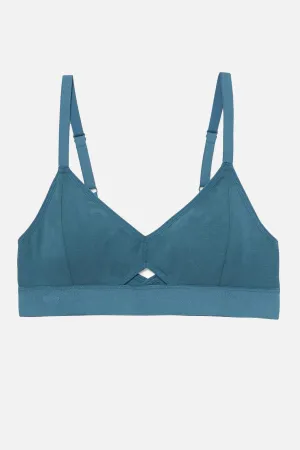 Richer Poorer Cut Out Bralette / Mediterranean