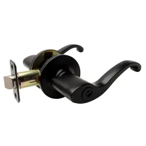 Richmond Entry Door Lever, Matte Black