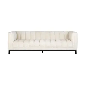 Richmond Interiors Beaudy Sofa in White Chenille