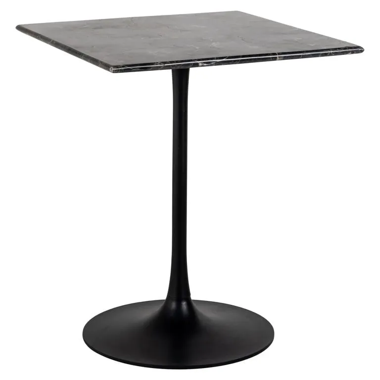 Richmond Interiors Carlten Square Bistro Table – Black Marble