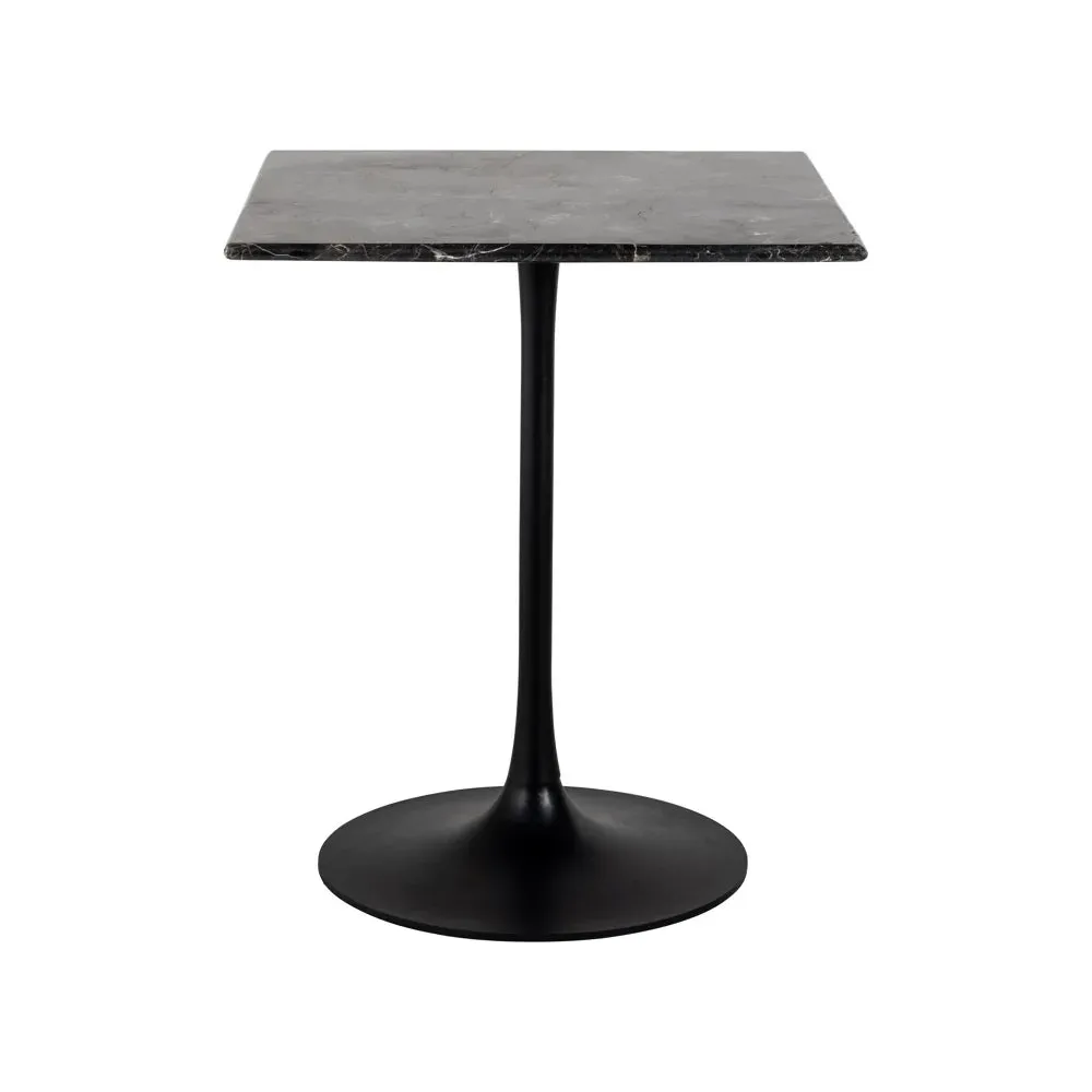 Richmond Interiors Carlten Square Bistro Table – Black Marble