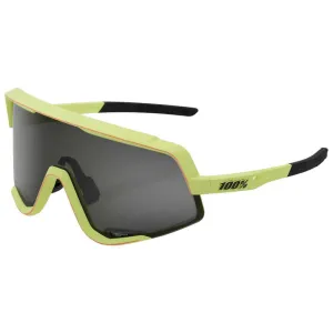 RIDE 100% Eyewear Glendale - Soft Tact Washed Out Neon Yellow Smoke Lens