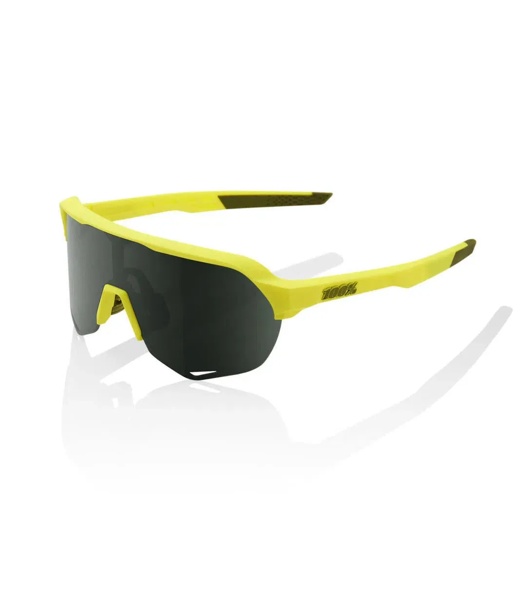 RIDE 100% Eyewear S2 - Soft Tact Banana/Grey Green Lens