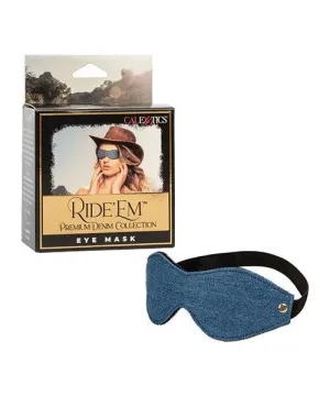 Ride 'em Premium Denim Collection Eye Mask