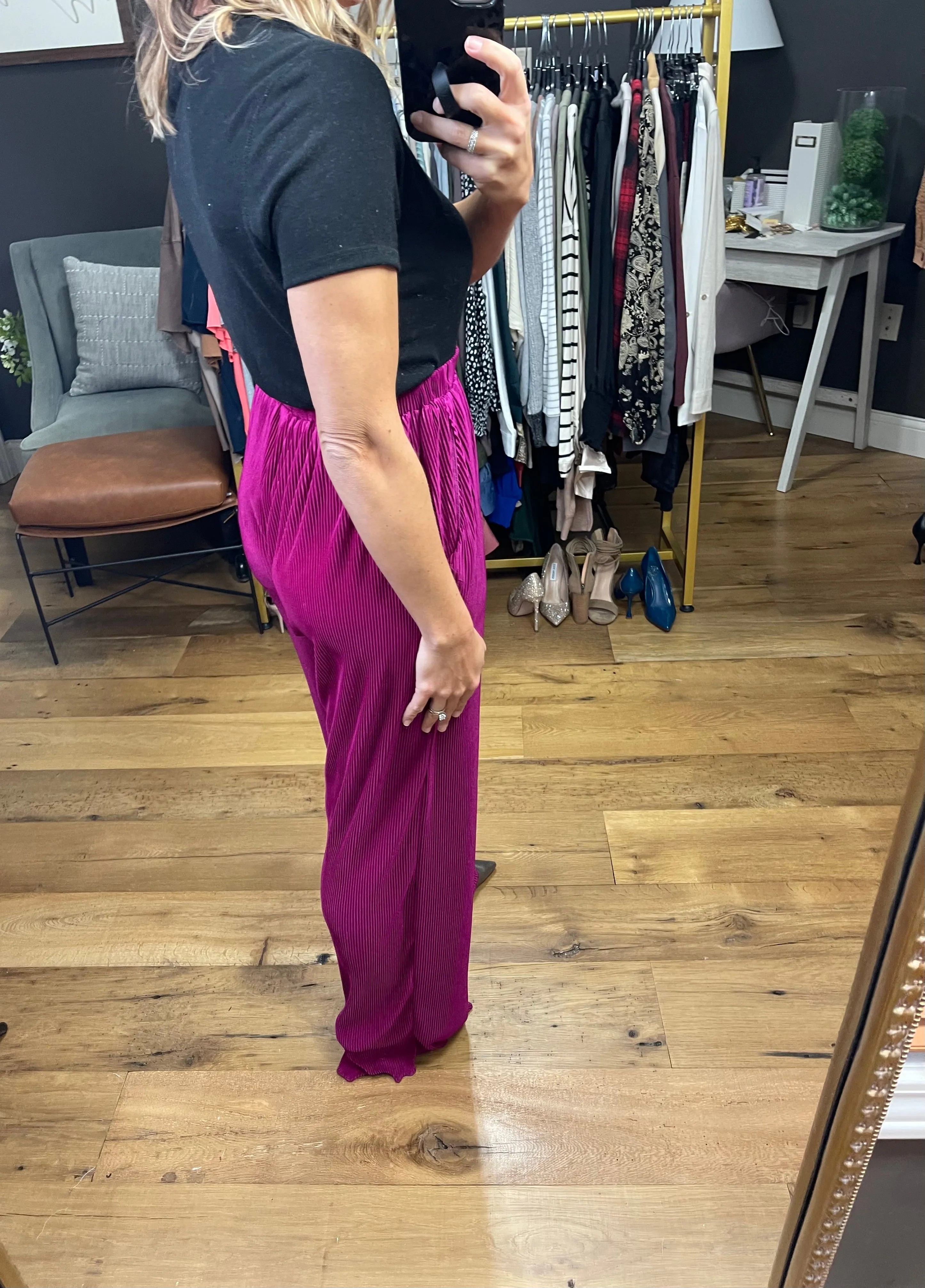 Right This Way Corded Wide Leg Pant - Multiple Options