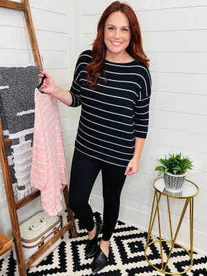 Riley Ribbed Tunic Top : 2 Colors