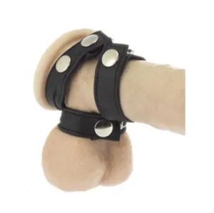 Rimba Leather Cock And Ball Strap