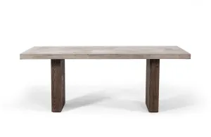 Rime Modern Concrete & Oak Dining Table