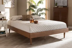 Rina Ash Wanut Wood Bed Frame (Full)