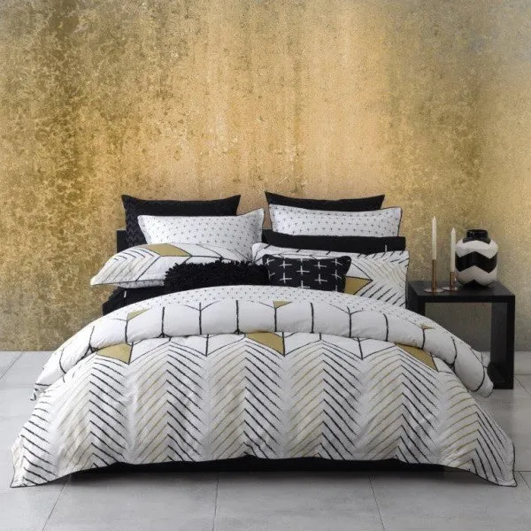 Rio Gold European Pillowcase by Logan & Mason