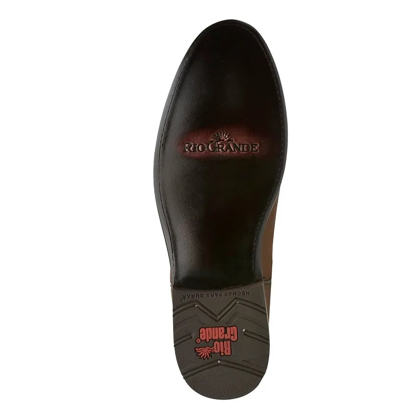 Rio Grande Men's Roper Leather Sole Classic Boots - Round Toe