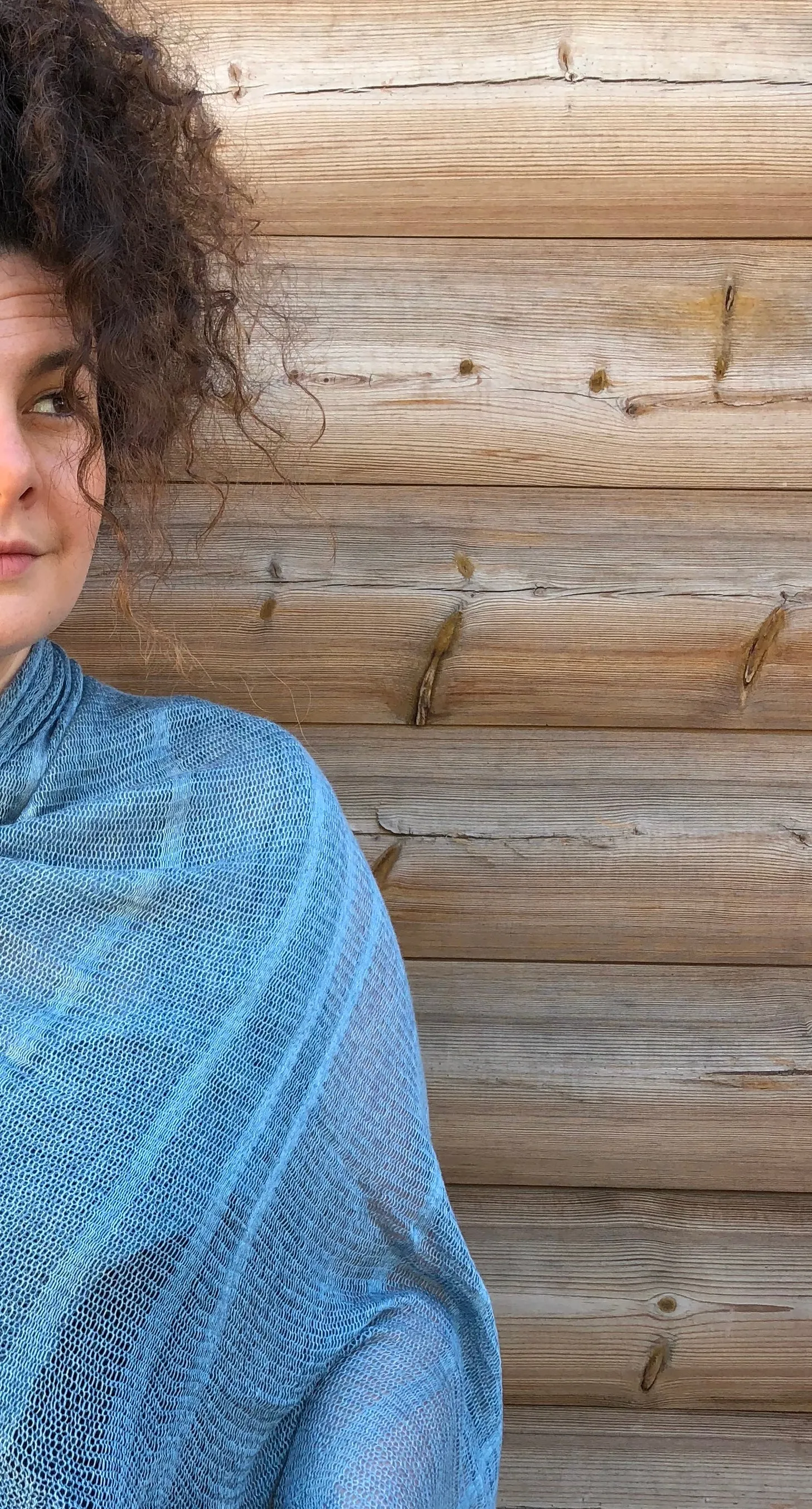 Ripple Bamboo Scarf - Sky Blue