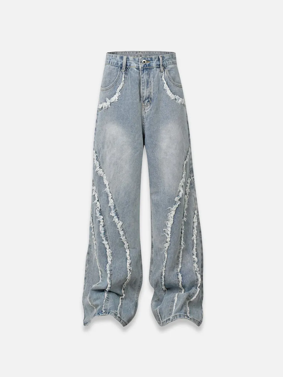 Rips Line Baggy Jeans