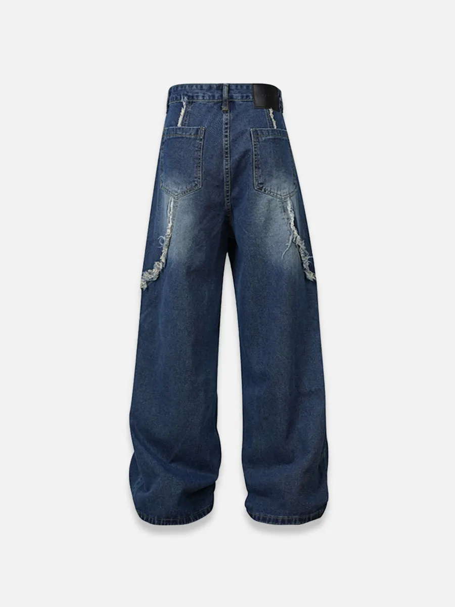 Rips Line Baggy Jeans