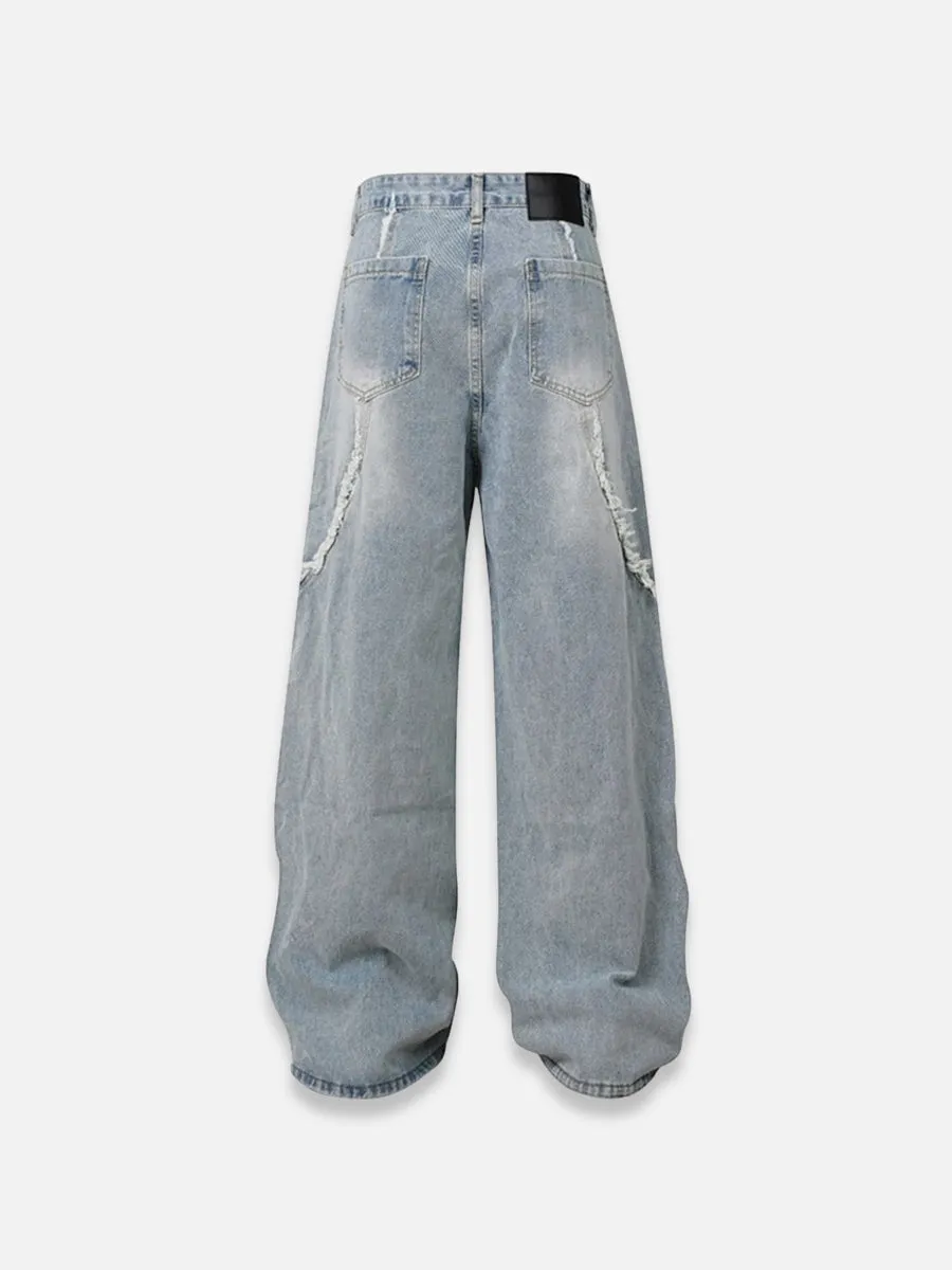 Rips Line Baggy Jeans