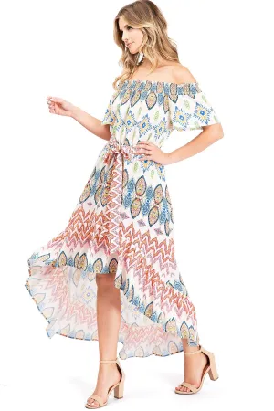 Rising Sun Hi-Lo Dress