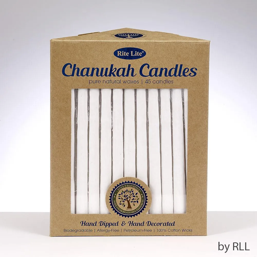 Rite Lite Hanukkah Candles 45pk - Pure Vegetable Wax