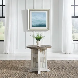 River Place - Round Chairside Table - White