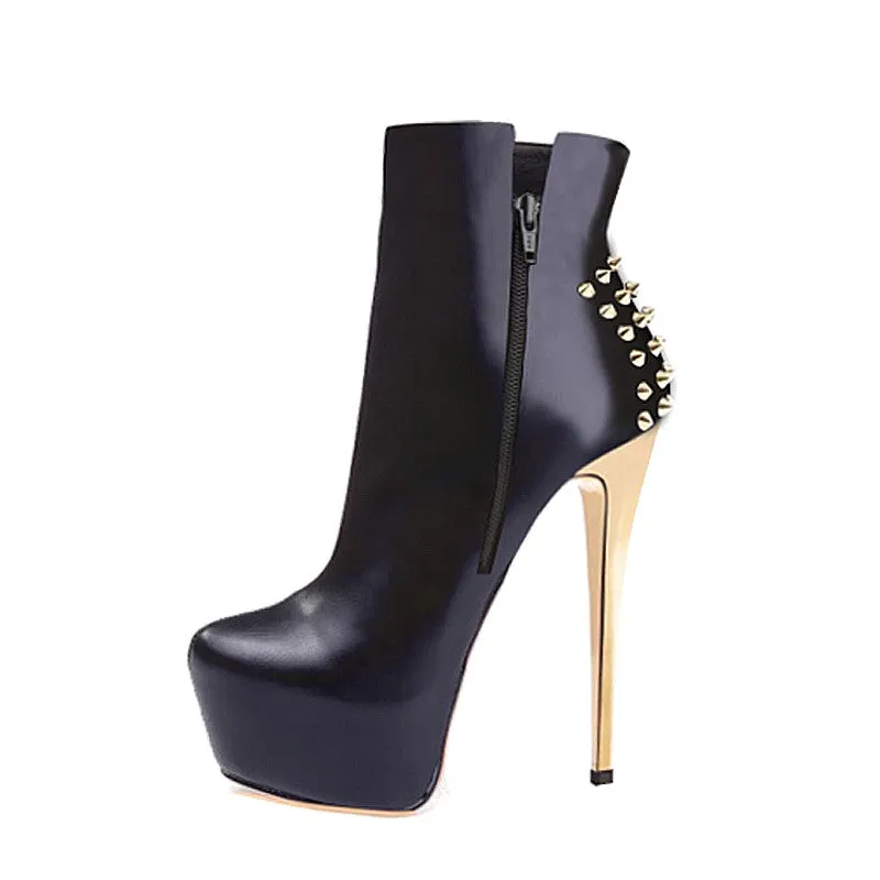 Rivet Ankle Boots