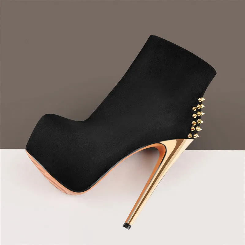 Rivet Ankle Boots