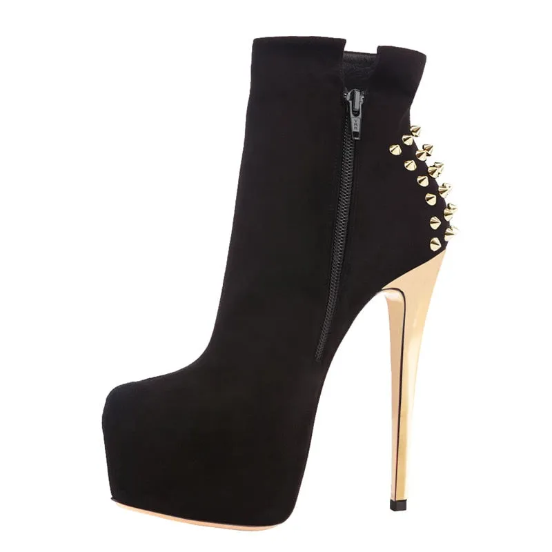 Rivet Ankle Boots