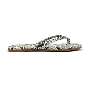 Rivington Flip Flop in Natural Snake