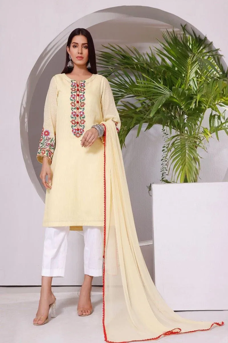 Rizwan Beyg Design - Zoey Lemon - karandi - 3 Piece