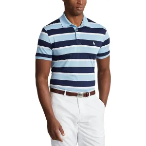 RLX Ralph Lauren Performance Pique Polo - Powder Blue Multi