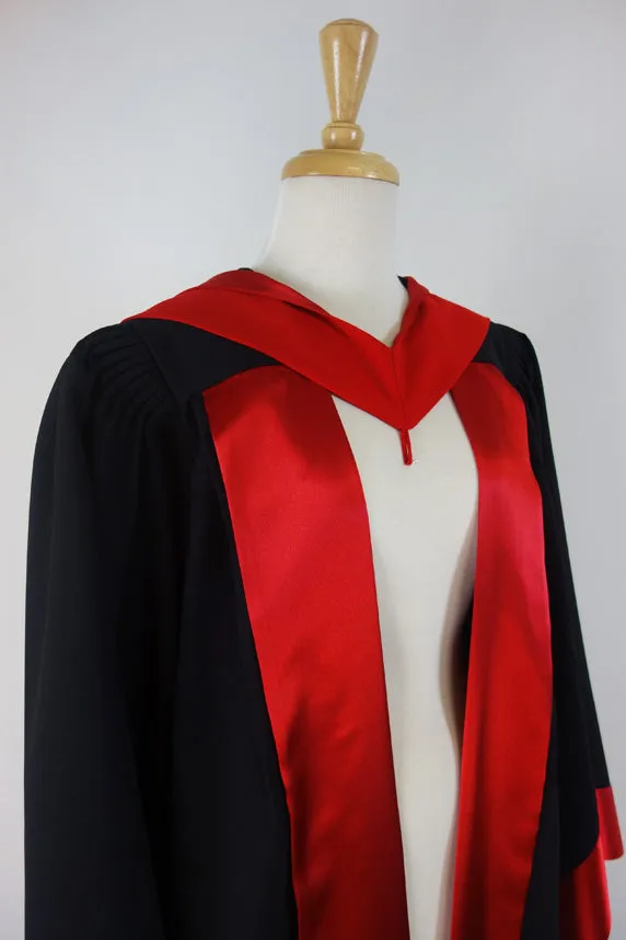 RMIT PhD Graduation Gown Set - Gown, Hood and Bonnet