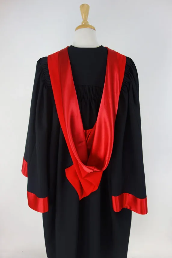 RMIT PhD Graduation Gown Set - Gown, Hood and Bonnet