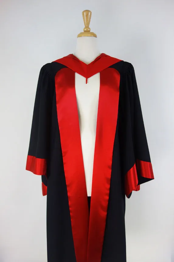 RMIT PhD Graduation Gown Set - Gown, Hood and Bonnet