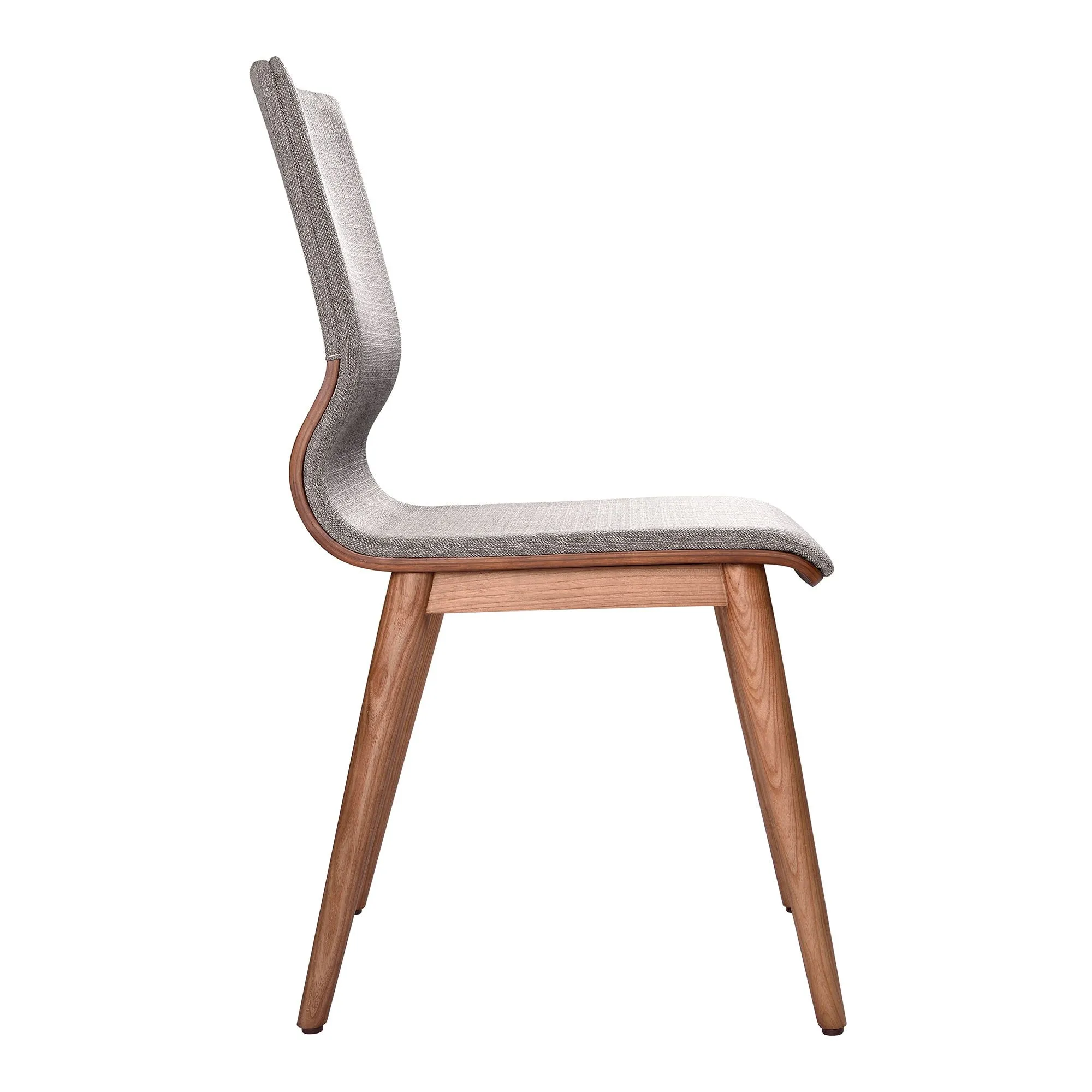 Robin - Mid-Century Dining Chair (Set of 2) - Walnut / Gray